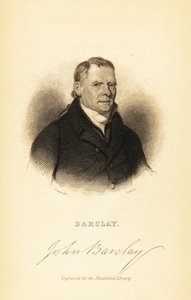 Porträtt av John Barclay, skotsk jämförande anatomist, 1841 (gravyr) av John Syme