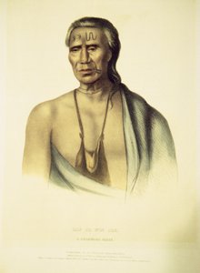Porträtt av Lap-pa-win-soe, 1837 (handfärgad litho)
