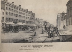 Vy över Chestnut Street, Philadelphia