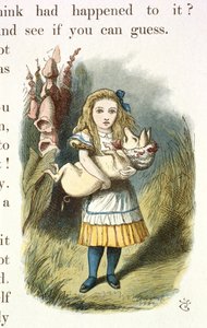 Alice och grisen-babyn av John Tenniel