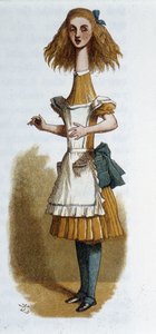 Alice i "Alice i Underlandet"" av Lewis Carroll, ill. Tenniel av John Tenniel