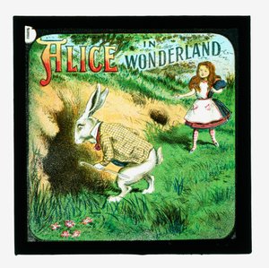 Alice i Underlandet, färgade lyktabilder av John Tenniel