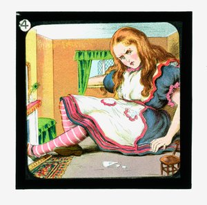 Alice i Underlandet, färgade lyktabilder av John Tenniel