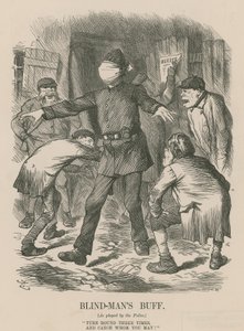 Blind mans buff (gravyr) av John Tenniel