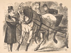 Easing the Curb Punch, 24 juli 1869, 1869. av John Tenniel