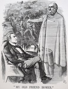 Gladstones gamla vän Homer av John Tenniel