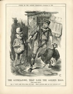 Illustration av John Tenniel (1820-1914) i Punch av John Tenniel