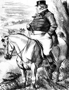 John Bull tittar på höstens manövrar av John Tenniel