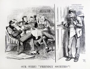 John Tenniel tecknad film med titeln "Enquiry by the Registrar General" av John Tenniel