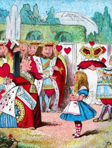 Av med hennes huvud! Alice och hennes röda drottning, c1910 av John Tenniel