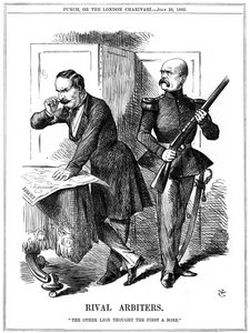 Rival skiljemän, 1866 av John Tenniel