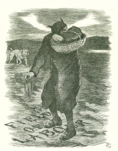 Sådd ogräs: Rädsla för att socialismen spred sig bland den brittiska arbetskraften. John Tenniel tecknad från Punch, London, 27 februari 1886. av John Tenniel