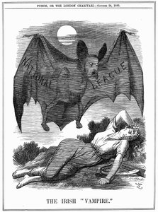 Den irländska vampyren, 1885 av John Tenniel