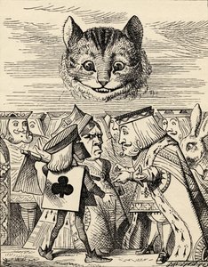 The King of Hearts argumenterar med bödeln, från "Alice