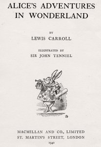 The White Rabbit på titelsidan för "Alice
