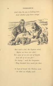 Valrossen och snickaren med ostron. av John Tenniel