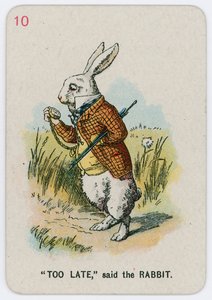 För sent, sa kaninen av John Tenniel