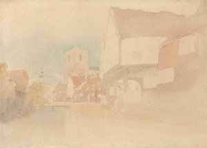 Utsikt över Waltham Abbey, Herts, Essex