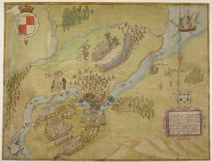 Bomull Augustus I ii 38, Färgteckning av slaget vid Ballyshannon