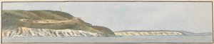 Dunmose, West by North (en av fem ritningar på ett fäste) av John Thomas Serres