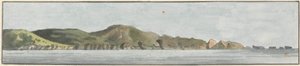 The Start Point, North East by North (en av fem ritningar på ett fäste) av John Thomas Serres