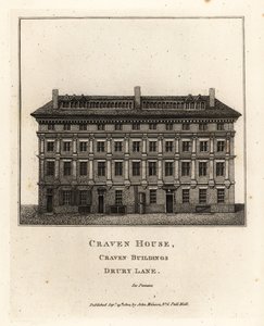Craven House, Craven Buildings, Drury Lane, London av John Thomas Smith