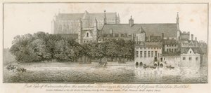 Östlig vy av Westminster från vattnet av John Thomas Smith