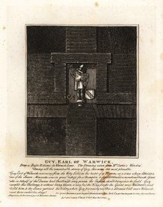 Guy, Earl of Warwick, från en basso-relievio i Warwick Lane av John Thomas Smith