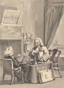 Hogarth ber sin beskyddare biskop Hoadley att se över sin MS. "Analysis of Beauty"