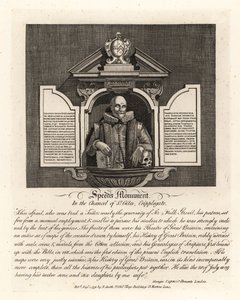 John Speeds monument i koret i St Giles, Cripplegate av John Thomas Smith