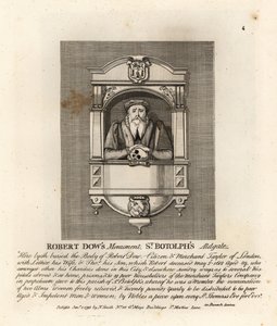 Monument till köpman Taylor och filantropen Robert Dow i St Botolph