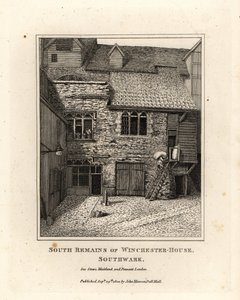 Södra resterna av Winchester House, Southwark av John Thomas Smith