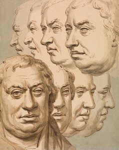 Studier efter bysten av Samuel Johnson av John Thomas Smith