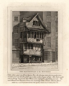 Den gamla fontänen i Minories församling, London av John Thomas Smith