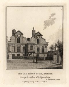 The Old Manor House, Hackney, tidigare bostad för familjen Tyssen av John Thomas Smith