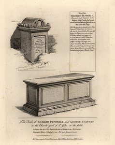 Gravar av rojalisten Richard Penderel (d av John Thomas Smith