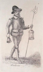 Väktare från ca 1680 (etsning) av John Thomas Smith