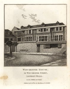 Winchester House i Winchester Street, London Wall av John Thomas Smith