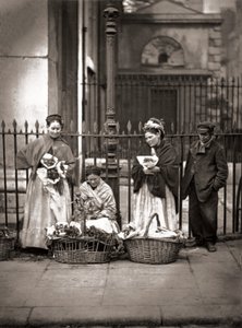 Covent Garden Flower Woman, från "Street Life in London", av J. Thomson och Adolphe Smith av John Thomson