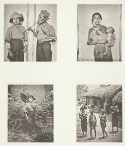 Pepohoan Women, Mode of Carrying Child, Dräkt för Baksa Women, Lakoli, ca. 1868. av John Thomson