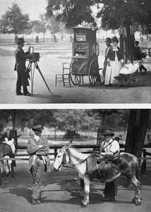 Fotografering på allmänningen och väntan på hyra, 1876-77 (woodburytype) av John Thomson