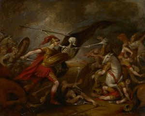 Joshua vid slaget vid Ai - Deltog av döden av John Trumbull