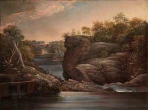 Norwich Falls (eller The Falls of the Yantic i Norwich) av John Trumbull