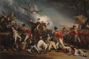 General Mercers död i slaget vid Princeton den 3 januari 1777