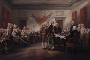 Självständighetsförklaringen, 4 juli 1776. av John Trumbull