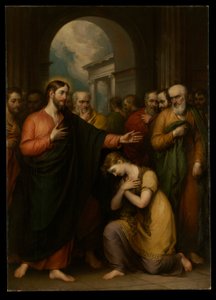 Kvinnan tagen i äktenskapsbrott av John Trumbull