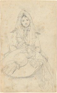 Utan titel, från folio: Sketches in France & Germany, ett av 22 ark i Folio B av John Trumbull