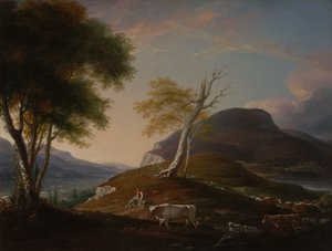 Utsikt över West Mountain nära Hartford av John Trumbull