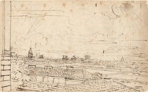 Utsikt över Paris av John Trumbull