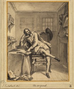 Don Quijote i sitt arbetsrum